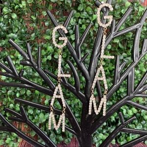 GLAM Gold/SIlver  Dangling Earrings